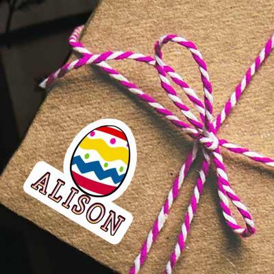 Alison Sticker Easter Egg Notebook Image