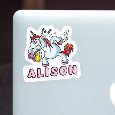 Party Unicorn Sticker Alison Gift package Image