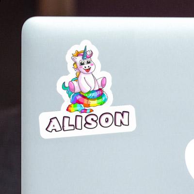 Aufkleber Alison Baby-Einhorn Image