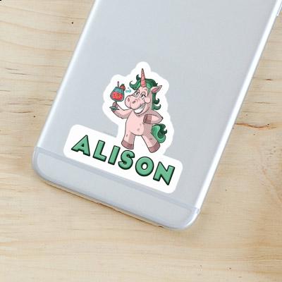 Alison Sticker Party Unicorn Image