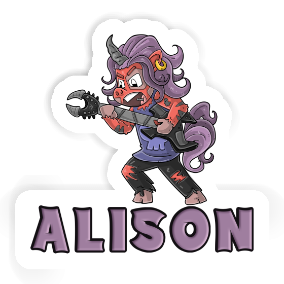 Sticker Alison Rocking Unicorn Image