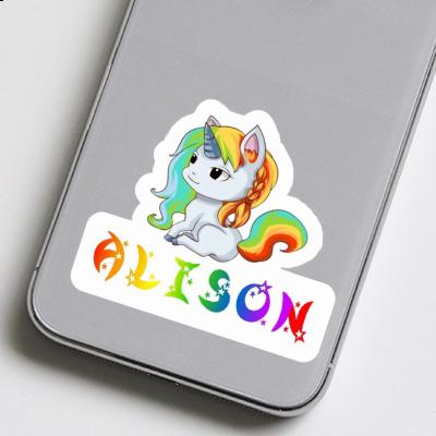 Autocollant Licorne Alison Notebook Image