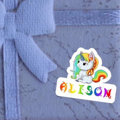 Alison Sticker Unicorn Laptop Image