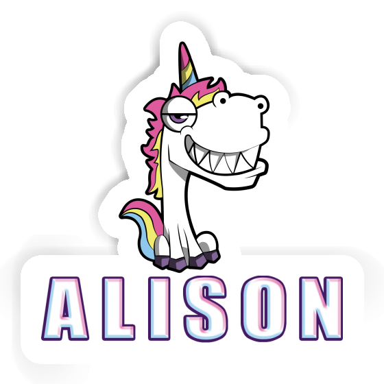 Sticker Grinse-Einhorn Alison Gift package Image