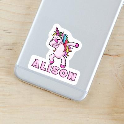 Sticker Alison Dabbing Unicorn Gift package Image