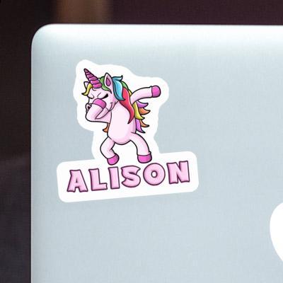 Sticker Alison Dabbing Unicorn Gift package Image