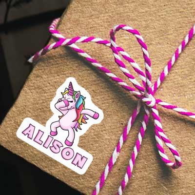 Autocollant Licorne Alison Gift package Image