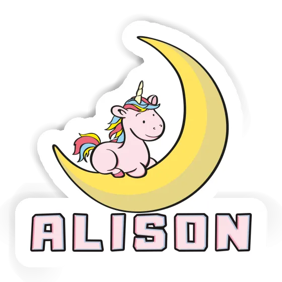 Einhorn Aufkleber Alison Laptop Image