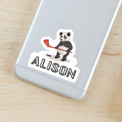 Aufkleber Eishockey-Panda Alison Notebook Image