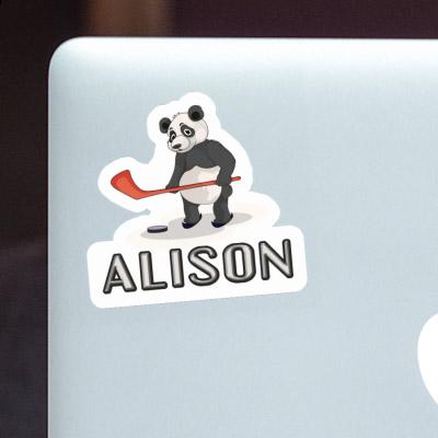 Aufkleber Eishockey-Panda Alison Laptop Image