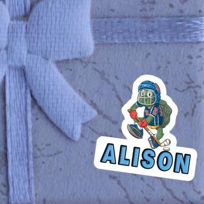 Sticker Hockey Player Alison Gift package Image