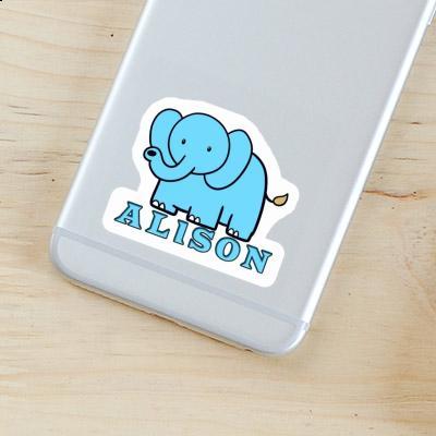 Sticker Elephant Alison Image