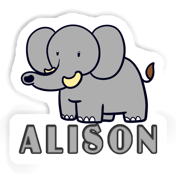 Sticker Elephant Alison Image