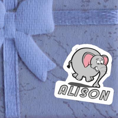 Alison Autocollant Éléphant Notebook Image