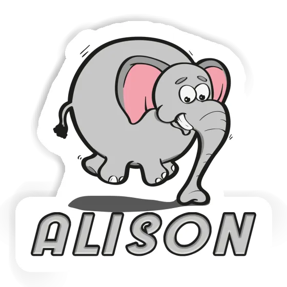 Alison Autocollant Éléphant Gift package Image