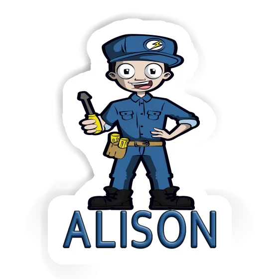 Sticker Alison Electrician Image