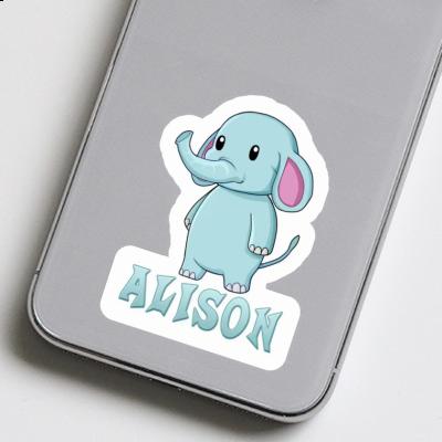 Elephant Sticker Alison Laptop Image