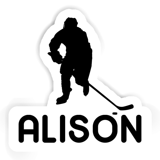 Sticker Alison Hockey Player Gift package Image