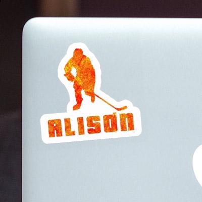 Sticker Alison Hockey Player Image