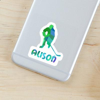 Sticker Alison Hockey Player Gift package Image