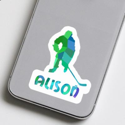 Sticker Alison Hockey Player Gift package Image