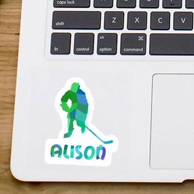 Sticker Alison Hockey Player Image