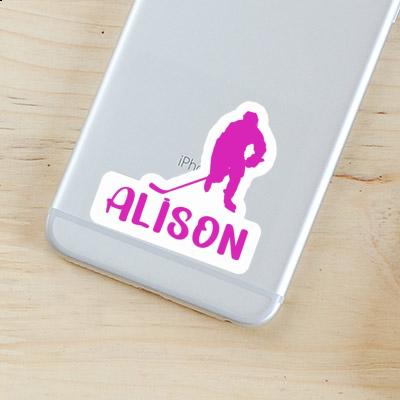 Hockey Player Sticker Alison Gift package Image