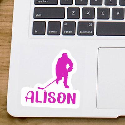 Hockey Player Sticker Alison Gift package Image