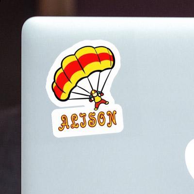 Alison Sticker Parachute Notebook Image