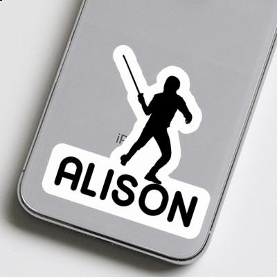 Sticker Fencer Alison Laptop Image