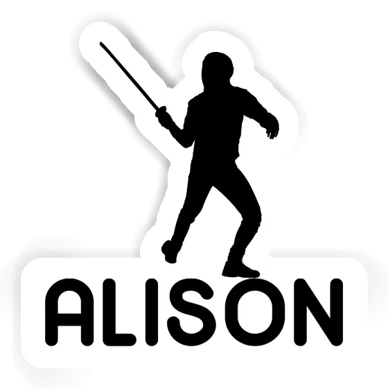 Sticker Fencer Alison Notebook Image