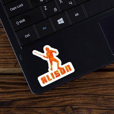 Fencer Sticker Alison Laptop Image