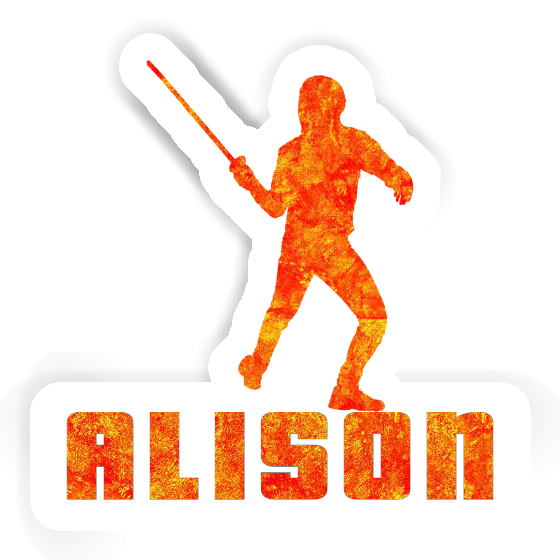 Fencer Sticker Alison Notebook Image