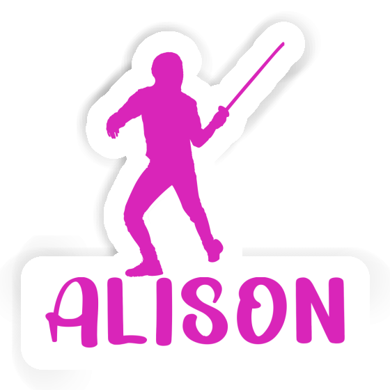 Sticker Alison Fencer Laptop Image