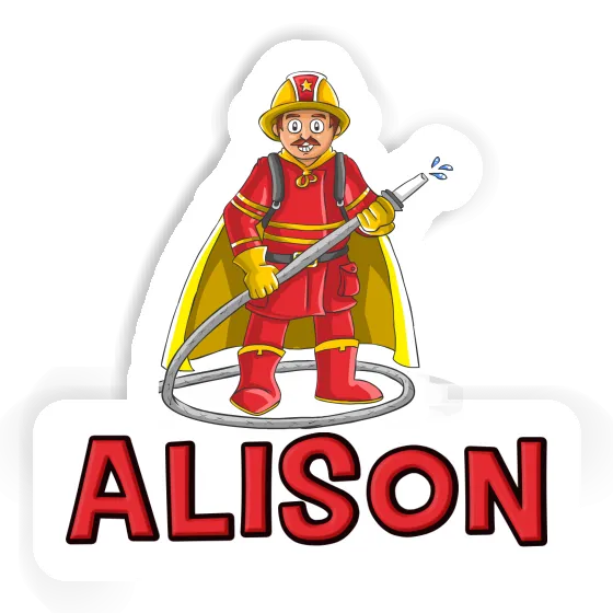 Sticker Firefighter Alison Gift package Image