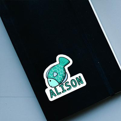 Fish Sticker Alison Laptop Image