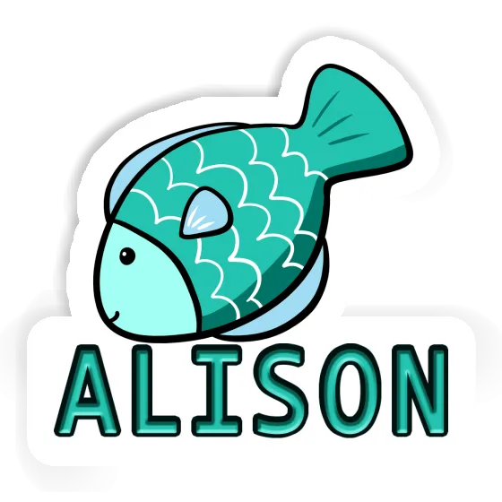 Fish Sticker Alison Notebook Image