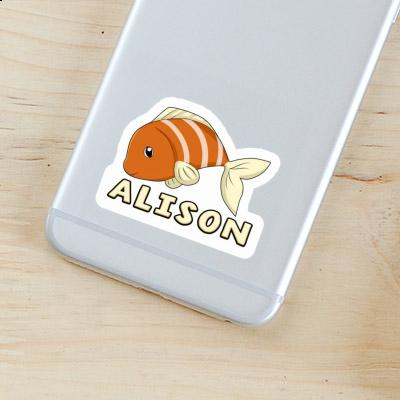 Alison Aufkleber Fisch Laptop Image