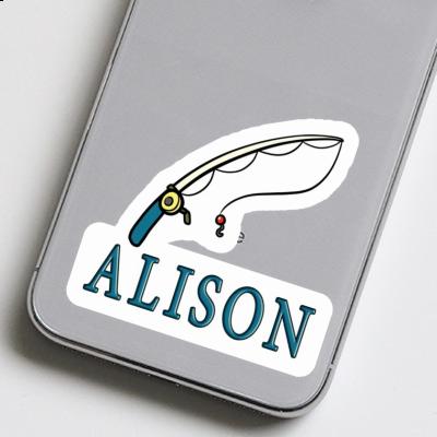 Sticker Alison Fishing Rod Laptop Image