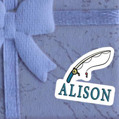 Sticker Alison Fishing Rod Gift package Image