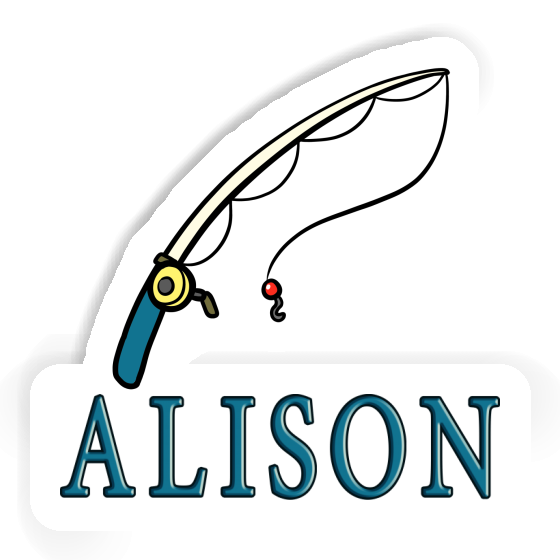 Sticker Alison Fishing Rod Image