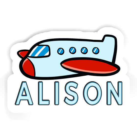 Sticker Alison Flugzeug Image