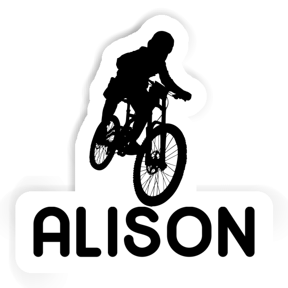 Sticker Alison Freeride Biker Notebook Image