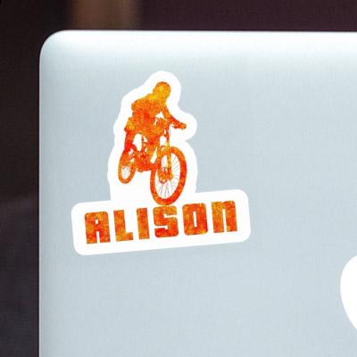 Alison Sticker Freeride Biker Notebook Image