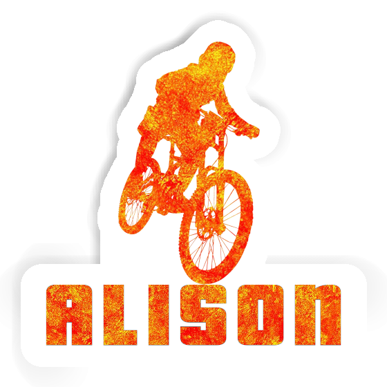 Alison Sticker Freeride Biker Laptop Image