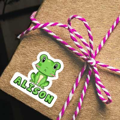 Alison Autocollant Grenouille Notebook Image