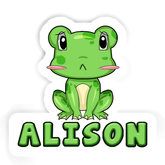 Alison Autocollant Grenouille Notebook Image