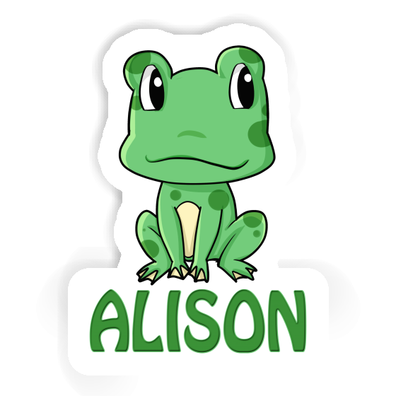 Sticker Alison Frog Laptop Image