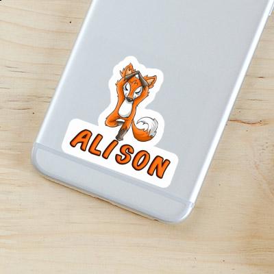 Yoga Fox Sticker Alison Gift package Image