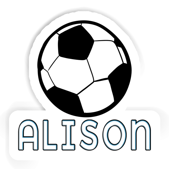 Ballon de foot Autocollant Alison Image